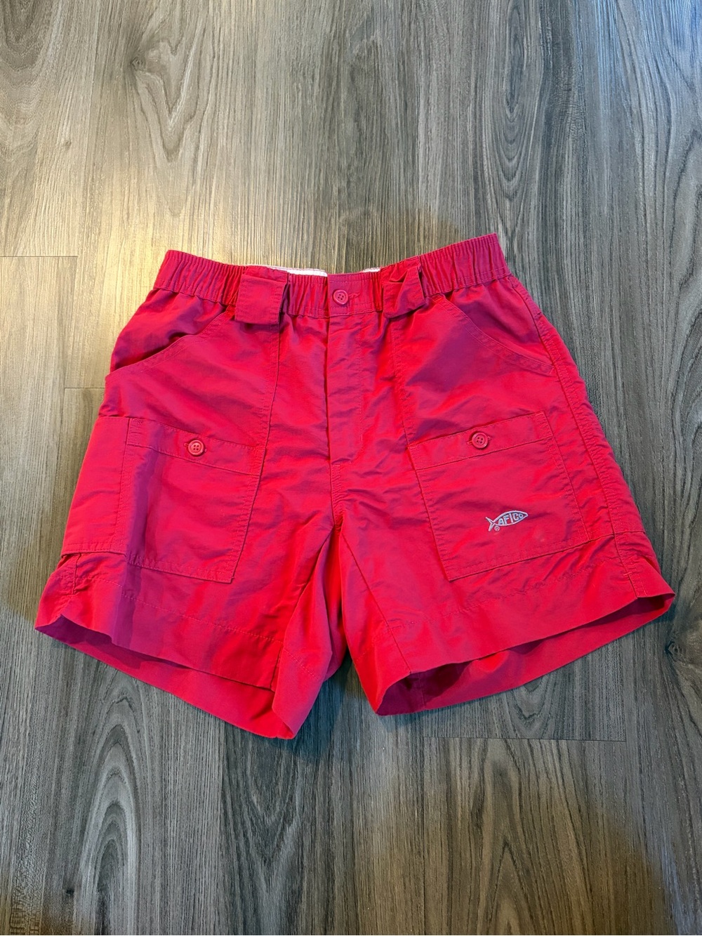 AFTCO Men’s 6” Fishing Shorts in Chili Red